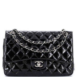 Chanel Jumbo Classic Double Flap Bag Quilted Patent